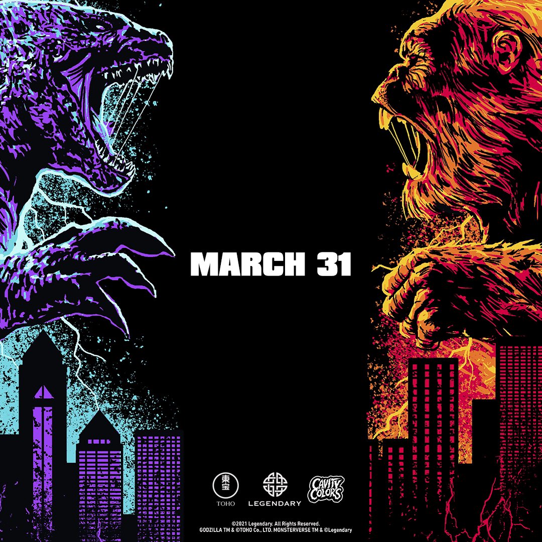 CAVITYCOLORS's tweet photo. 🦖 Team Godzilla or Team Kong? 🦍 Which side are you on? 🚨 ONE WEEK until our officially collection arrives!

#GodzillaVsKong https://t.co/dFyc1450E6