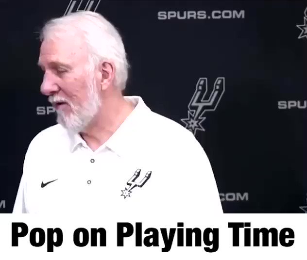 Gregg Popovich on Playing Time:

“If you want to play, make me play you. Make it so that I’m an idiot if I don’t have you on the court.”

~ from @TheCoachTube