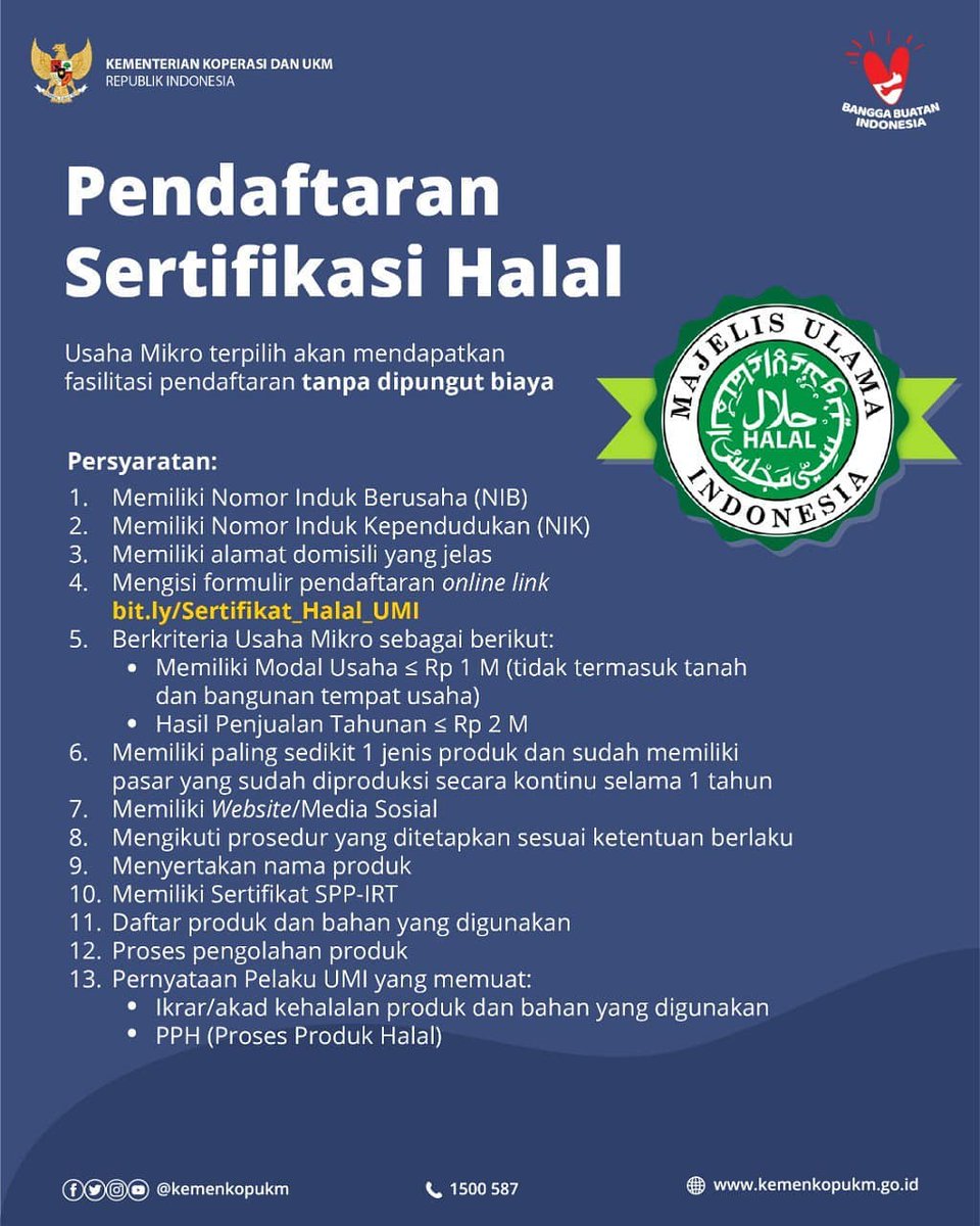 dinimudrika's tweet photo. Untuk yang punya usaha mikro, jangan dilewatkan pendaftaran sertifikasi ini. GRATIS! ❤️ https://t.co/0WA6Dlus2x