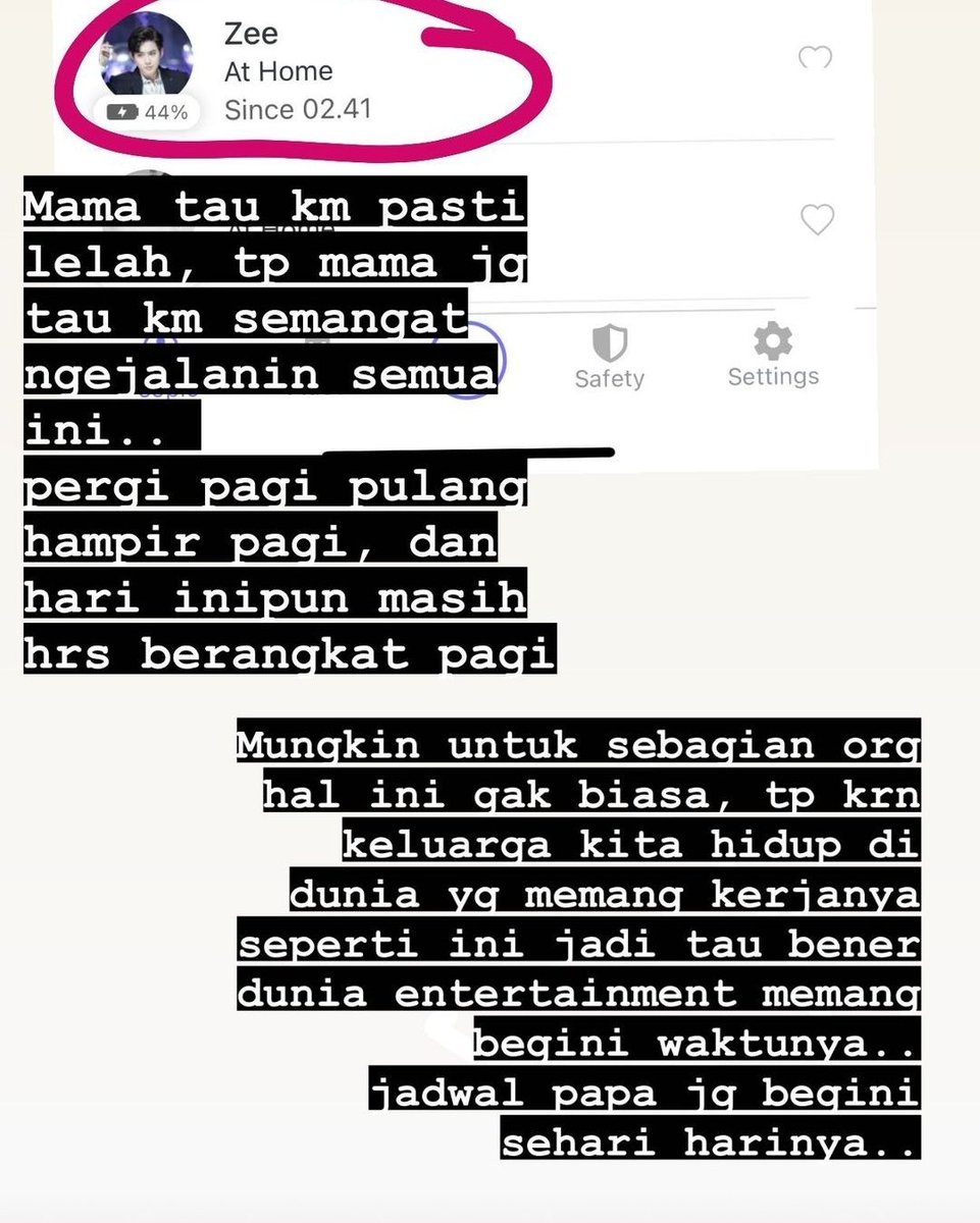 Dhewi_Dhewi's tweet photo. Salah satu yg akhirnya aku mutusin bwt oshiin the one &amp; only azizi:
Support keluarganya ga main main + support dari pak supri 😊
Kadang sedih, aku juga ibu, liat anaknya capek, tapi liat anaknya semangat jalaninnya gini jadi mending support full anaknya.
Terima kasih zee.... 🤗 https://t.co/xfT0AYtQll