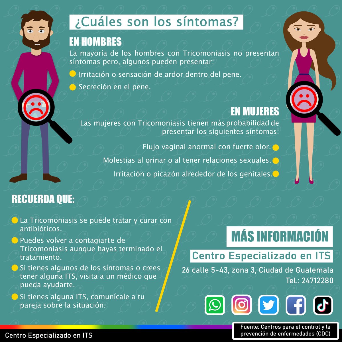 editth_mary's tweet photo. La tricomoniasis: es más frecuente en las mujeres que en los hombres y las mayores son más propensas que las jóvenes a tener la infección. https://t.co/Rqlbe6Tkvv