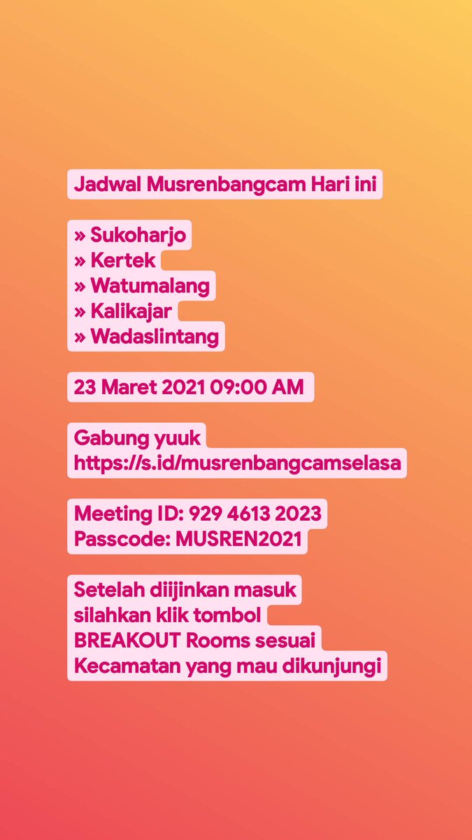 bappedawonosobo's tweet photo. Musrenbangcam Hari ini https://t.co/6jrEvP2A9j