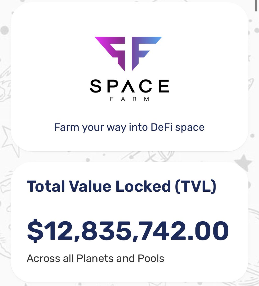 SPExict19's tweet image. New Farm at Space with high apy! Target 50m TVL! enjor~

farm.space

#bsc #YieldFarming #yieldfarm