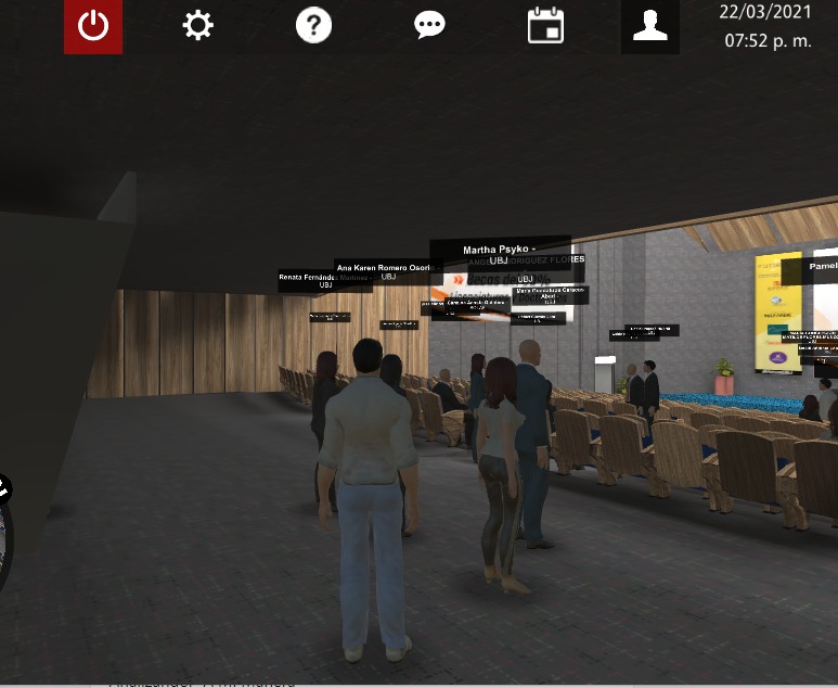 ubjpuebla's tweet photo. Explorando los espacios del foro virtual de #FuturaUBJ, en "Eventos 3D", nos encontramos con varias sorpresas de parte de los proveedores... pero esta fue la mejor:

¡Pudimos platicar con el avatar de #MarthaPsyko!

Por cierto, su show no tarda en iniciar ¡No te lo pierdas! https://t.co/LyuoKltFLX