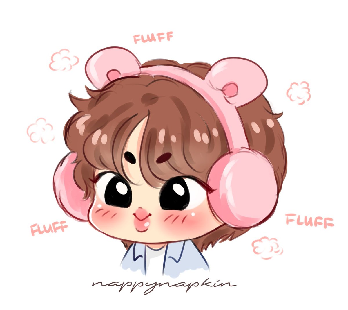 「Two types of fluffy Jin ?
#btsfanart #bt」|nappi⁷ (slow)のイラスト
