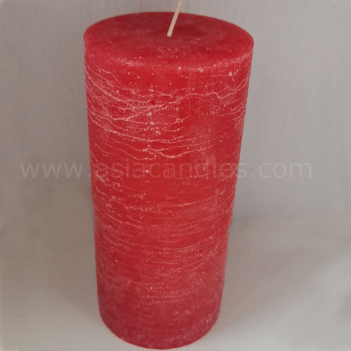rustic pillar candles red color 7x15cm 

asiacandles.com
chinatealights.com
tealightcandleltd@gmail.com
phone/whatsapp/wechat: +86 152 1014 5796