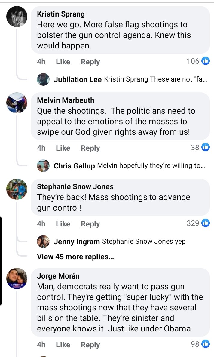 kobayashi_maru8's tweet photo. Jesus fucking Christ. There is little hope for the GOP or...America really. 

I pity all the compassionate, caring decent Americans that have to live among these people. Fuck. -__-

#BoulderColorado #bouldershooting #magacope #lies #propaganda #GOP #conservativesfail #paranoia https://t.co/WPrmjRHeQd