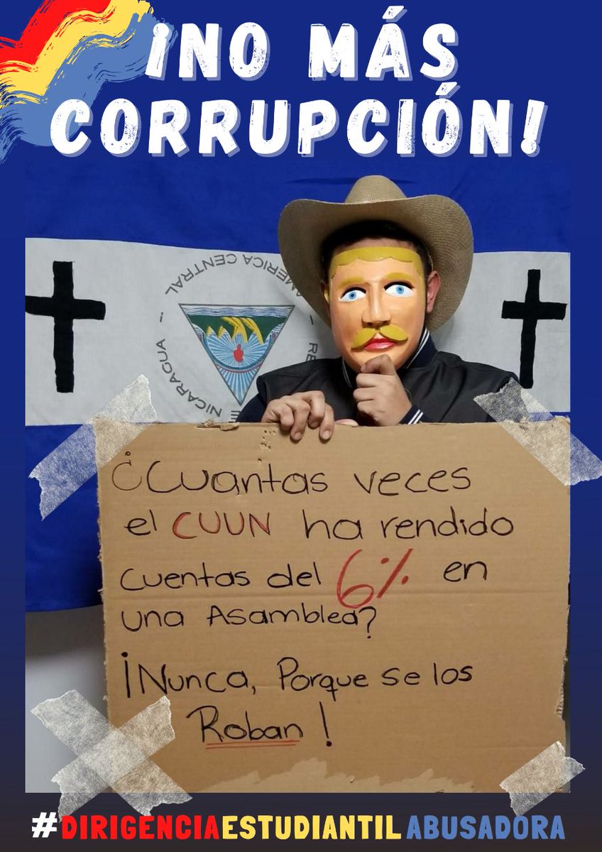 Mov19leon's tweet photo. 📢¡No más Corrupción!  No podemos seguir permitiendo que las dirigencias estudiantiles sigan robando del presupuesto de nuestra Universidad, exigimos cuentas claras, No Más al enriquecimiento por parte de las autoridades estudiantiles. EL CUUN debe rendir cuentas https://t.co/Eq6zHmaD2Z