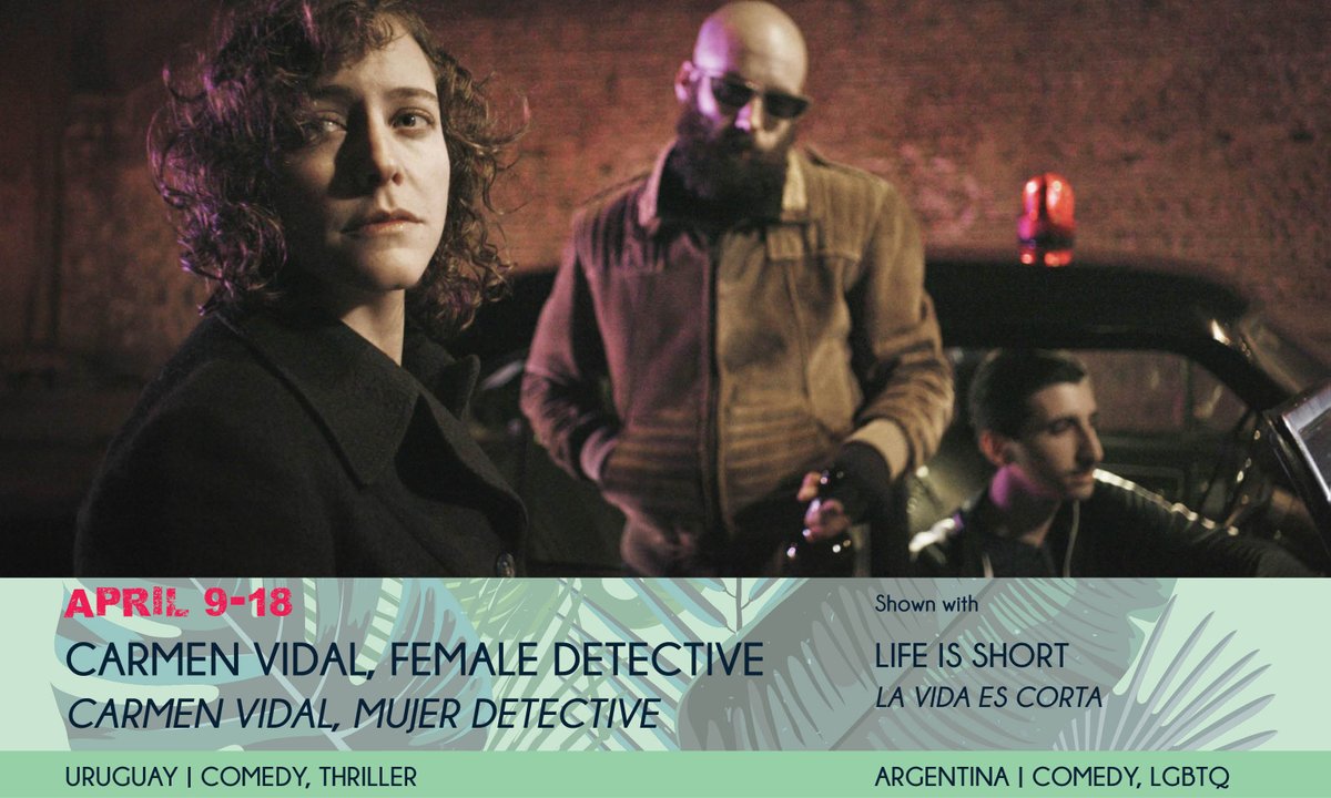 ChiLatinoFilm's tweet photo. Tapping into the same droll, deadpan humor of such Uruguayan films as “Whisky,” Eva Dans’ feature debut offers an often campy spin on the classic hard boiled detective novel. #clff37
🎟️ https://t.co/0XXzjZmfwV https://t.co/2viROComHt