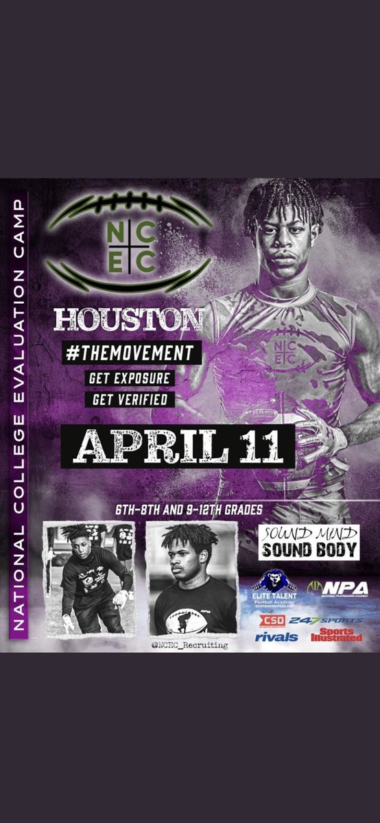 JoBighossCryer's tweet photo. thank u for the invite @CSmithScout @NCEC_Recruiting @elitefootballac @SMSBFootball @CoachPick53 @CoachLMeadows @CoachDunn1 https://t.co/v1mLcsy9iF