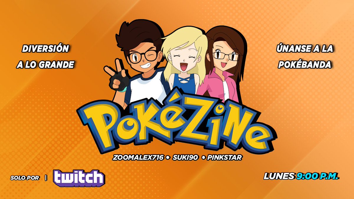 PokeZineMX's tweet photo. ¡Pokébanda, ya estamos en vivo a través de #Twitch para hablar de #Pokémon! ¿Listos para divertirse? Pásenle a nuestro canal!

Vayan aquí: https://t.co/k1lTeguSTW https://t.co/bCkXxiPsnW