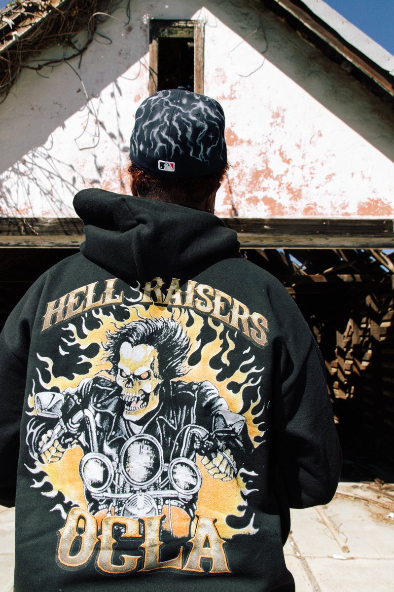 OCLA_'s tweet photo. ‘HELL RAISERS’ HOODIE AVAILABLE THIS SATURDAY (MARCH 27TH, 2021) @ 12PM PST!

14OZ HEAVYWEIGHT FLEECE HOODIE
100% COTTON 
450 GSM
https://t.co/3M6Klso0hJ

Shot By: @stevenrueda01 
Model: @nino_brown064 https://t.co/DisBhxO1eY
