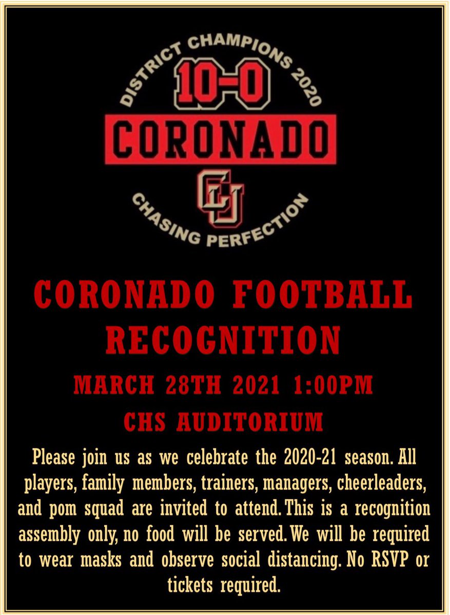 Coronado HS Athletics tweet media