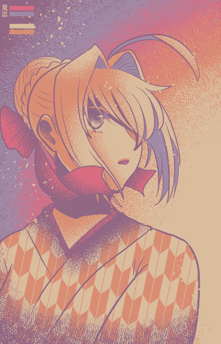 ネロ・クラウディウス(Fate) ,赤セイバー 「#リプをもらった番号の色を使って絵を描く14番「東雲」でネロちゃん 」|星澤のイラスト