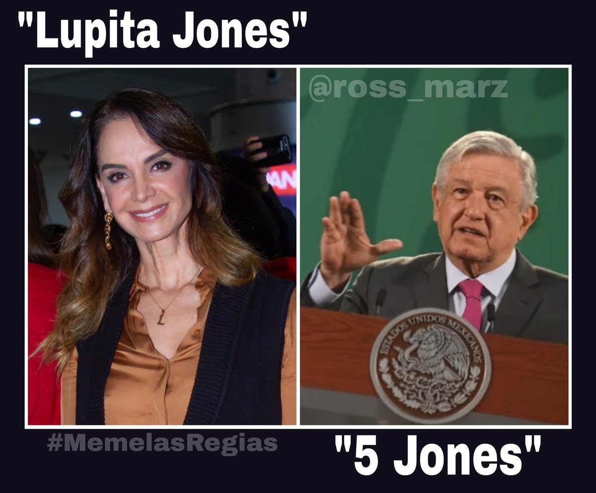 ross_marz's tweet photo. Los Jones de la política.
-Lupita Jones y el #5Jones ✌️😌

#MemelasRegias https://t.co/DOOPhIfvQq