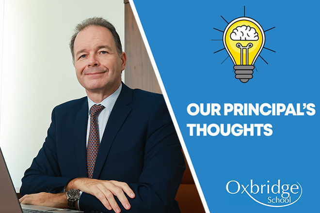 *Our Principal's Thoughts*

Among a busy schedule of meetings with parents, assessments and campus tours, our Principal, Mr. John Shooter, penned an article to share his vision of education in a fast-changing world.

Discover the article here 👉 bit.ly/2NM4Unk