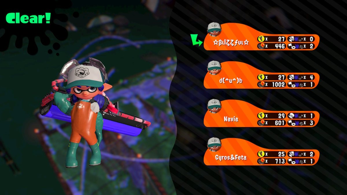 darlingroland's tweet photo. A 100+ egg #HazardLevelMax is always nice to share! :-D #Splatoon2 #NintendoSwitch https://t.co/ULj6QmQeTi