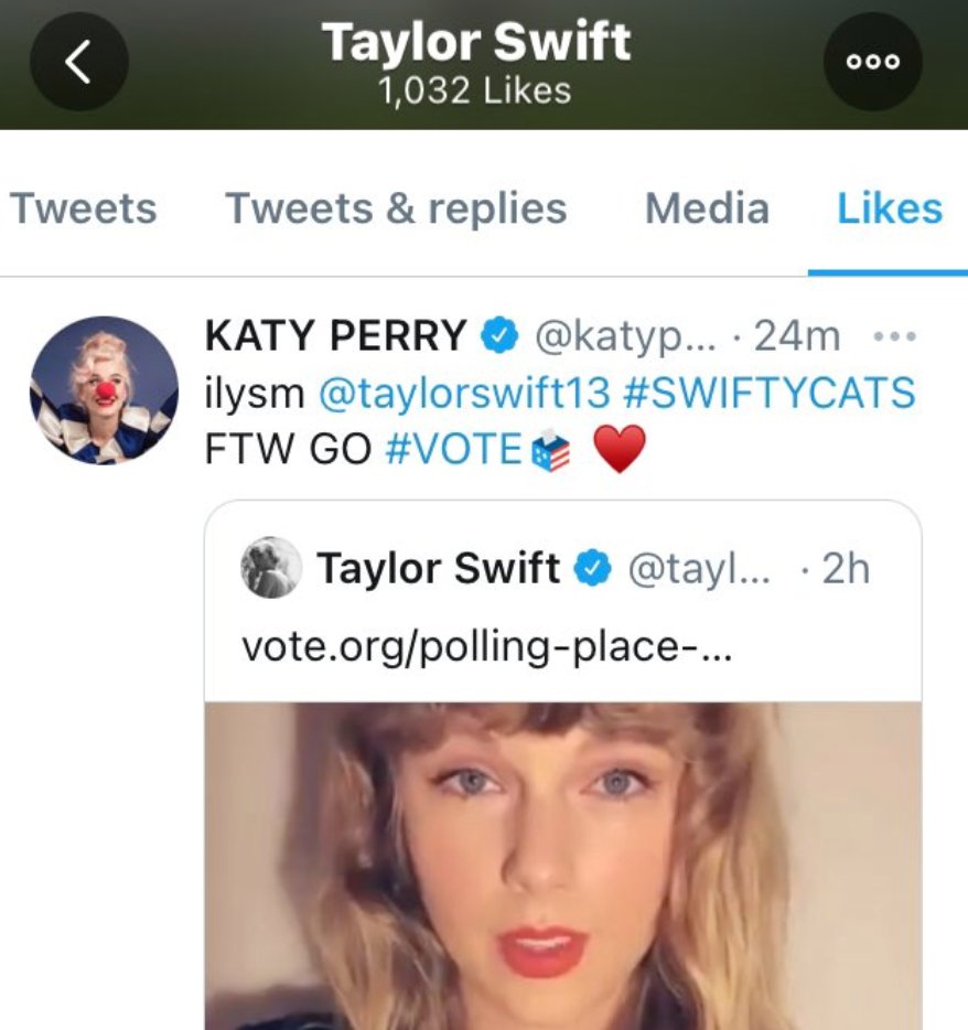 READYF0RlT's tweet photo. taylor swift and katy perry possibly collaborating! they even created a fandom name, they gave so many signs so true https://t.co/SrkyaAnOqP