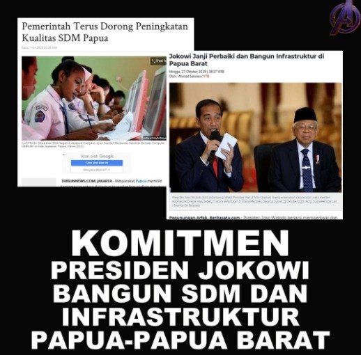 Komitmen presiden jokowi bangun SDM dan infrastruktur papua dan papua barat