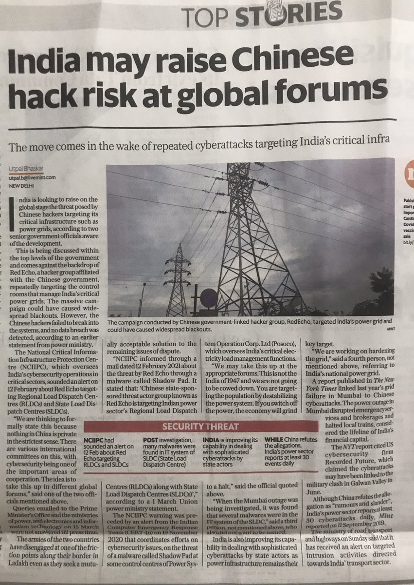 ashwani_mahajan's tweet photo. Fail to understand that why our bureaucrats are not ready to read writing on the wall! On the one hand proofs are pouring in indicating security threats and they are not ready to dump Chinese investments. Investigations needed against the corrupt चीन परस्त bureaucrats. https://t.co/Z69hPYuvHu