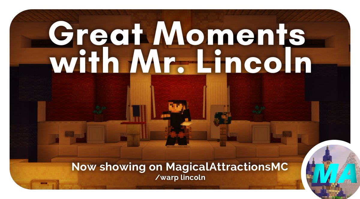 MagicalAtt's tweet photo. And now... the skills of the sculptor and the talents of the artist will let us relive Great Moments with Mr. Lincoln. Head over to /warp lincoln to experience our newest Disneyland attraction! https://t.co/dn2xXB4FrB