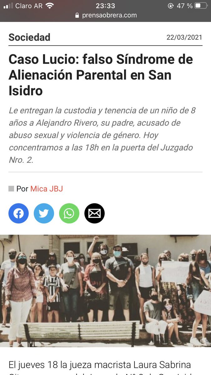 LuliBernaldezz's tweet photo. POR QUÉ NADIE HABLA DEL CASO DE LUCIO!!!!! POR FAVOR!!! QUE CLASE DE JUSTICIA ES ESTA????! ESTÁN CONDENANDO UN NIÑO DE 8 AÑOS A VIVIR CON UN VIOLADOR Y GOLPEADOR!!!!!!! 
 JUEZA LAURA CITRARO!!!!!! https://t.co/wjOJoNpP9w