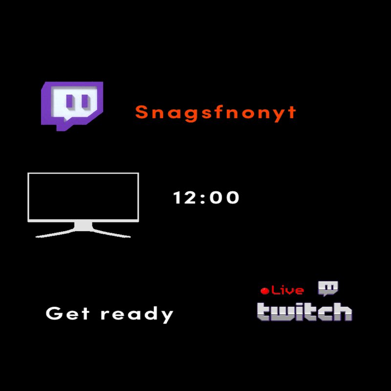 SnagsfnO's tweet photo. Come on live at 12:00 https://t.co/hxB0k5FLtr