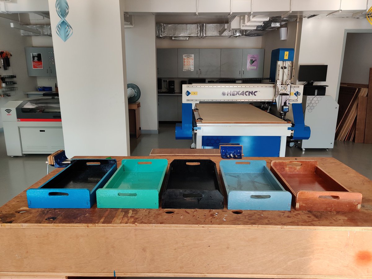 MohammedSIS's tweet photo. M4 Design students have learnt box joinery and applied their woodworking skills and created trays. Trays are ready to serve. https://t.co/ZkhxiLctEt