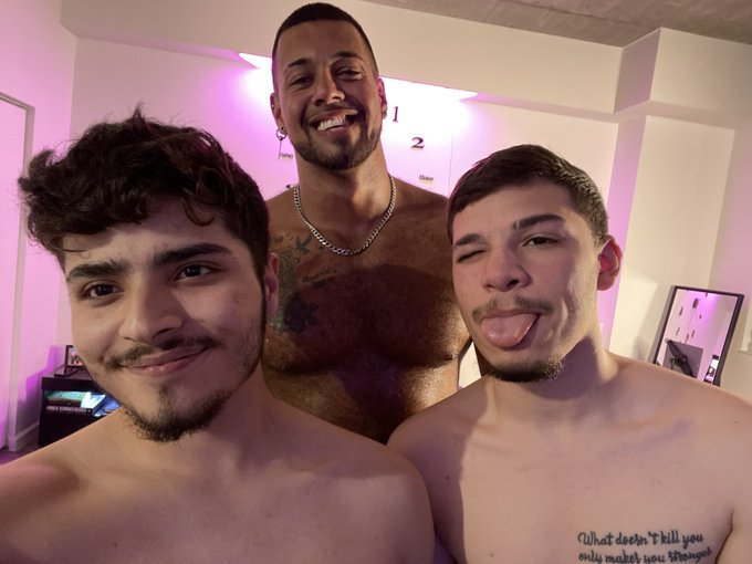 Some snapshots of today&rsquo;s scene 🥵  w/ thee @PRMusclePapi &amp; My papi @kissingfuego 🔥 coming soon 😛  Vid<a class="tags" target="_blank" title="On Twitter" href="/?out=eyJ0eXAiOiJKV1QiLCJhbGciOiJIUzUxMiJ9.eyJpYXQiOjE3MTg2Nzk4NTUsImlzcyI6InR3cG9ybnN0YXJzLmNvbSIsIm5iZiI6MTcxODY3OTg1NSwiZXhwIjoxNzUwMjE1ODU1LCJyZWRpcmVjdF91cmwiOiJodHRwczovL3R3aXR0ZXIuY29tL1BSTXVzY2xlUGFwaSJ9.pBC1wpYF3TG_EDdNt04IM6HpekSN0bzYfXjquDKqZHQHSbzggEAVrhNMqBP2c9ECuzzH17You0qK735EkFEs5g">@PRMusclePapi</a>