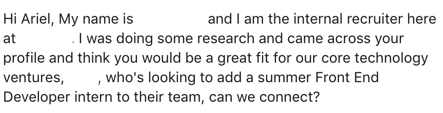 arielsonline's tweet photo. got a recruiter message on linkedin for a company that markets unpaid internships to women and let me tell you i am tired of this discourse https://t.co/by65srPlNi