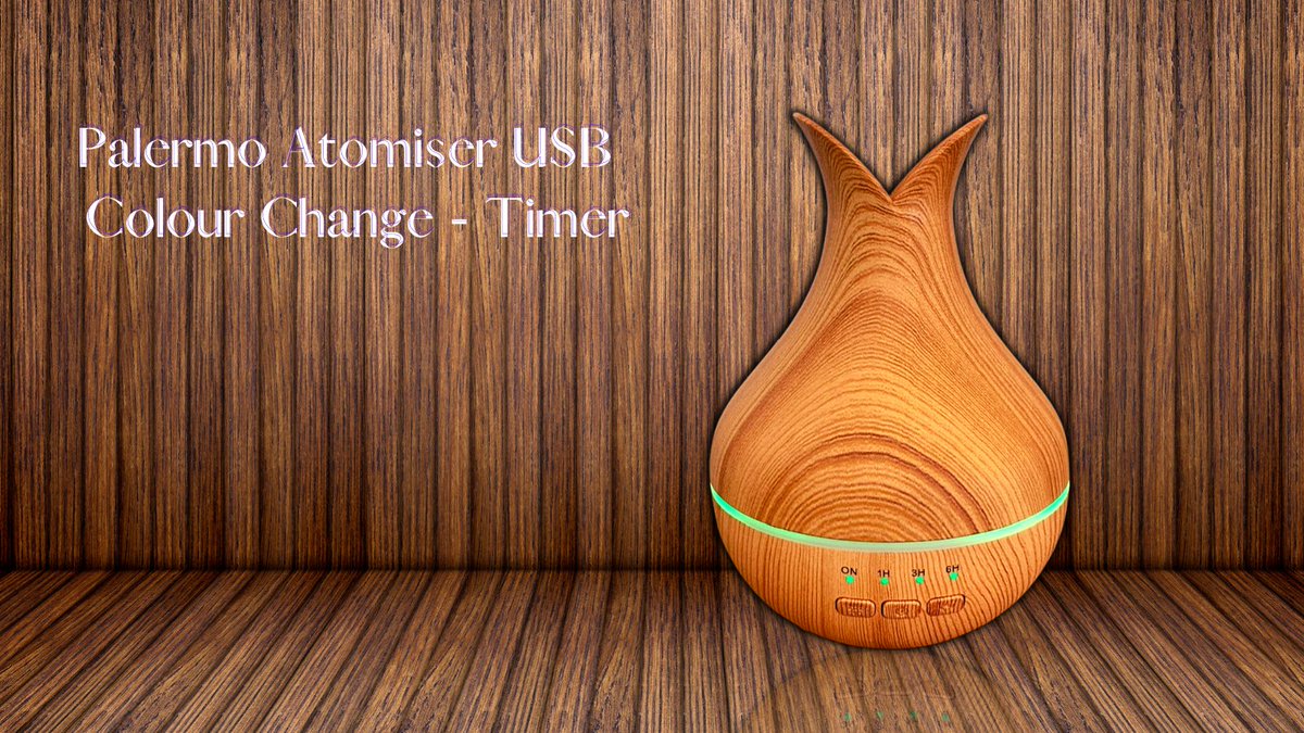 eco_lust's tweet photo. Palermo Atomiser - USB - Colour Change - Timer
Palermo Atomiser uses Ultrasonic waves to instantly vaporize water and essential oil in the tank, to produce a cool, dry fragrant mist.

- Tank Capacity 120ml

- LED light - 4 colours...

🔰 𝐕𝐢𝐬𝐢𝐭 𝐍𝐨𝐰: https://t.co/7oTtzcrrP7 https://t.co/OB5HK1u1vB