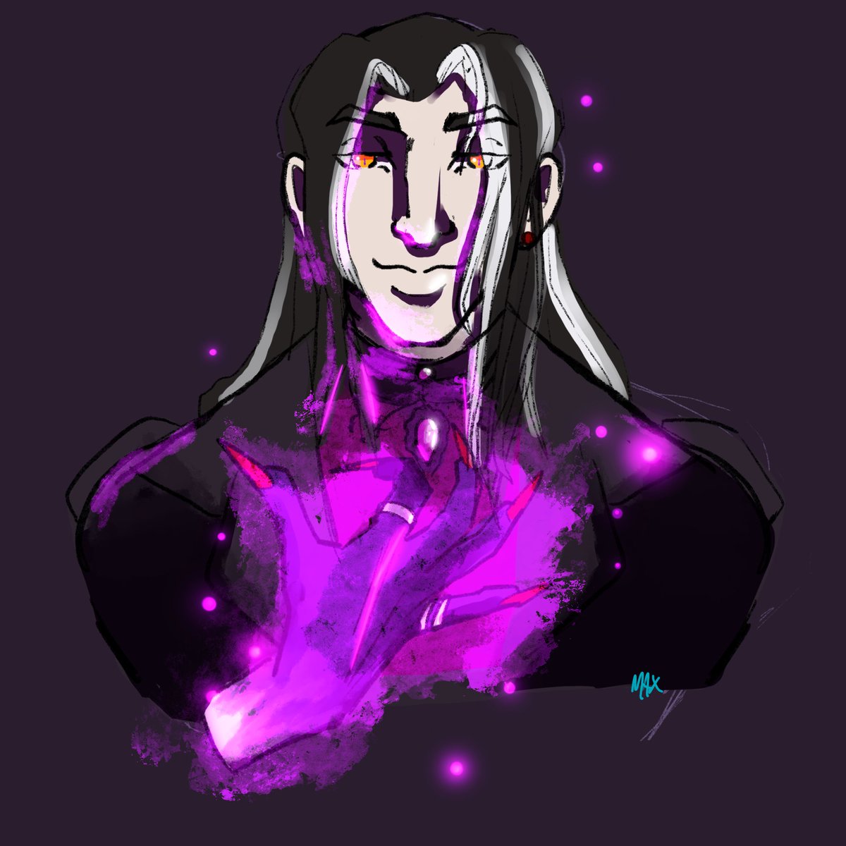 CyborgsMaximum's tweet photo. Trying to draw again, but my wrist really says pain...
Hereโs my DnD Character, Xeian Mountaindust, a Necromancer๐
#drawing #dungeonsanddragons #DnDcharacter #wizarddnd #Sketching #artistsontwitter https://t.co/6x7OzzUVGW