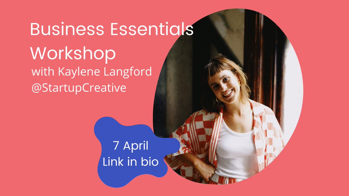 StartSpaceHQ's tweet photo. Got a business idea or already launched your #startup? Join @krlangford founder of #StartupCreative for a workshop designed to help you in the early stages of your #business journey. 7 April @StartSpaceHQ Register: https://t.co/v8mD7pIpm3 https://t.co/cV8DU7qXEs