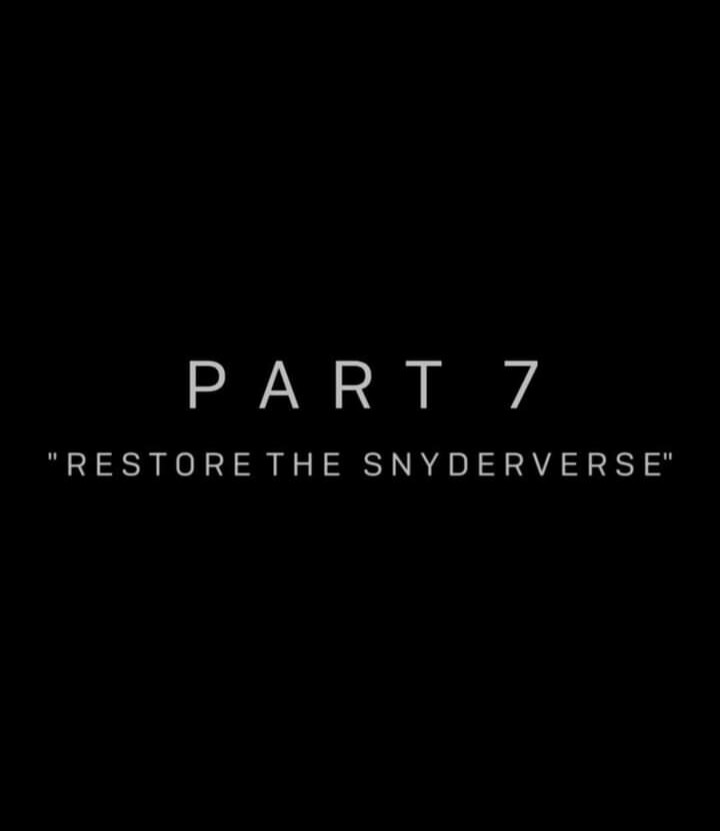ElpozodeMimir's tweet image. Film was epic!! I loved it a lot, im so excited. Your version of the JL it's one of the best movies i have seen. Your vision is amazing and i hope you can finish your trilogy  #RestoreTheSnyderVerse 
(Part 8*)