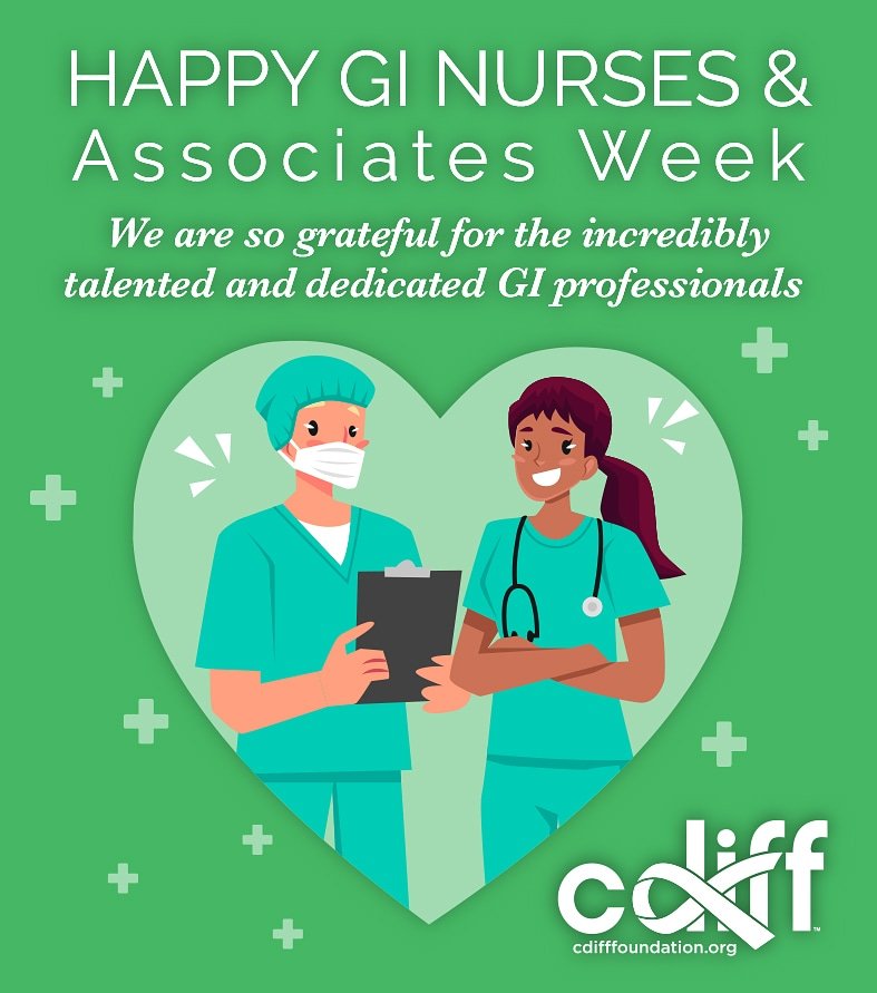 cdiffFoundation's tweet photo. Celebrate GI #Nurses & Associates Week,
March 21-27, 2021!
#GInursesweek #healthcare #Nursing #healthcareprofessionals #Gastroenterology
#Health https://t.co/xtdL6A8UGx
