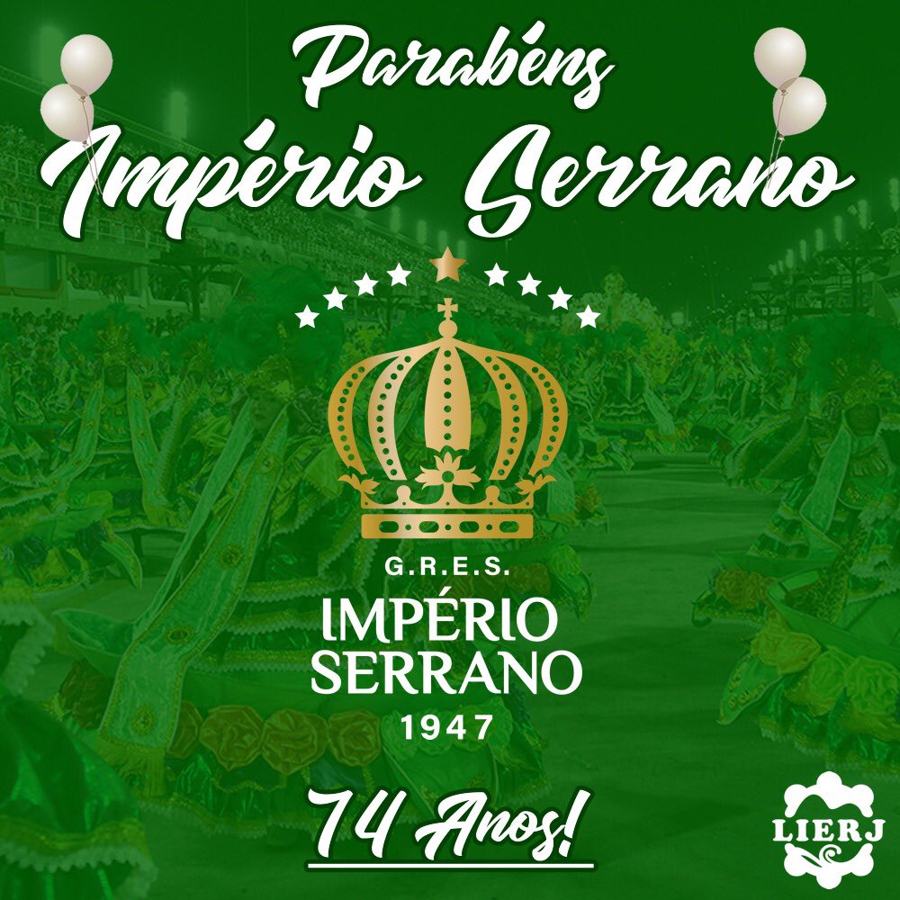 LierjCarnaval's tweet photo. A Diretoria da Lierj parabeniza toda a comunidade da Serrinha, componentes, segmentos e diretoria do Império Serrano pelos 74 anos do Reizinho de Madureira.
Feliz Aniversário! 👑💚

#samba #imperioserrano #lierj https://t.co/IPNrRlHRMc