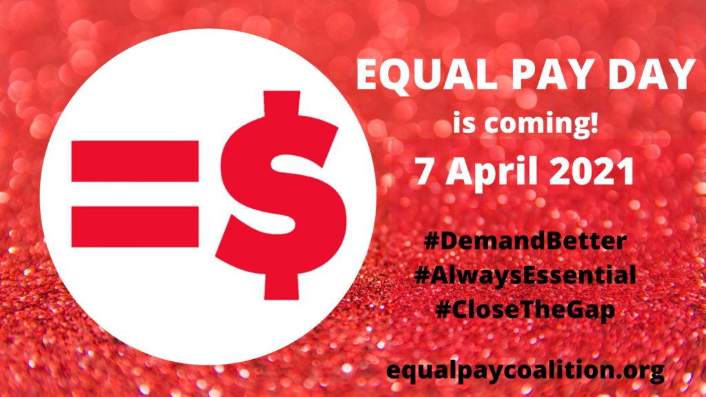Ontario's #EqualPayDay: April 7. Come together & demand real economic security that leaves no one behind. COVID-19 pandemic has highlighted how crucial women’s paid and unpaid work is to keeping our communities functioning. #DemandBetter #CloseTheGap #AlwaysEssential #bpwontario
