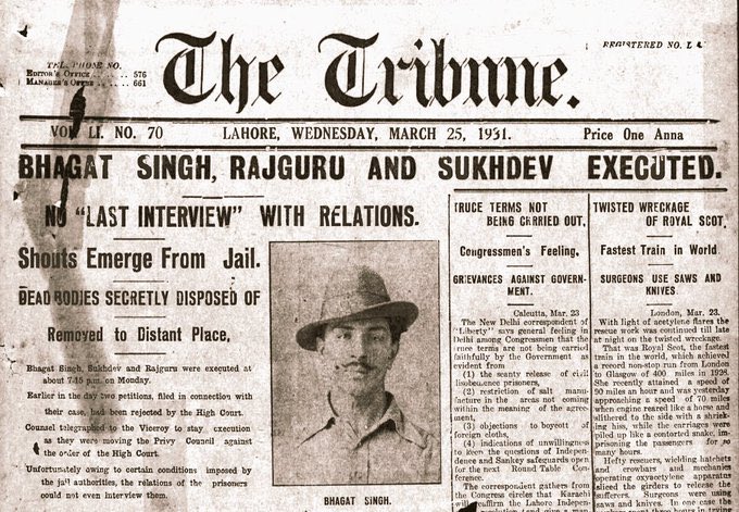 pavanap77's tweet photo. “Merciless criticism and independent thinking are the two necessary traits of revolutionary thinking”. #BhagatSingh 
Remembring the great Shaheed Bhagat Singh on his death anniversary. 
Long Live the Revolution,
Long Live the Resistance.
#InquilabZindabad 
#Sukhdev
#Rajguru https://t.co/ptM2rc76ne