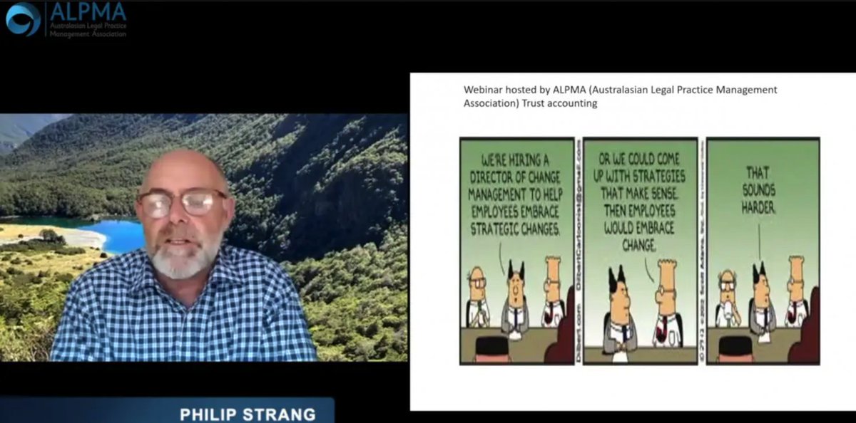 Does your firm meet all your compliance requirements when handling client money?

🎦ON-DEMAND WEBINAR - Philip Strang covered the essentials of the NZ regulatory framework regarding client monies and compliance of the Act and Trust account regulations.

👉 buff.ly/38OjDFw