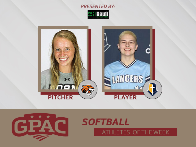 GPACSports's tweet photo. SOFTBALL: Wk. 3 Honors - Congrats to (Pitcher) Josie Schnackenberg of @DoaneAthletics and (Player) Emma Burns of @MMULancers.

Complete Release:  https://t.co/qFp1kylVXD https://t.co/gS0YMdwJeJ