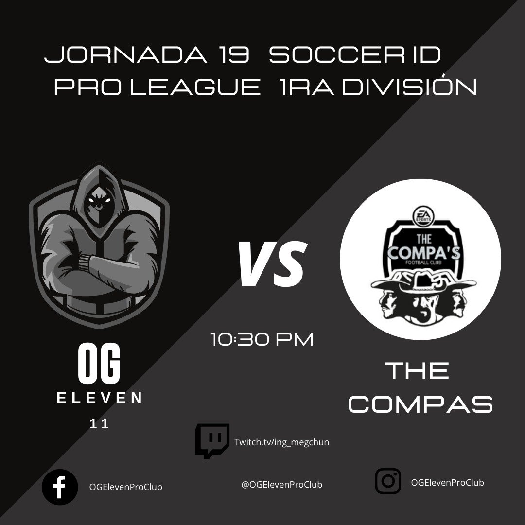 ASAPFFT's tweet photo. ⚽️ MATCH DAY ⚽️
🆚 THE COMPÁS
⏰ 10:30 pm 🇲🇽
🏆 @soccerid10 PRO LEAGUE 1ra DIVISIÓN 
🎙 https://t.co/StzucsTbrT

#SOCCERiD  #PROLEAGUE  #ProClubs  #XBOX      #eSports  #FIFA21  #ClubesPRO https://t.co/G1r0Z3qUO6
