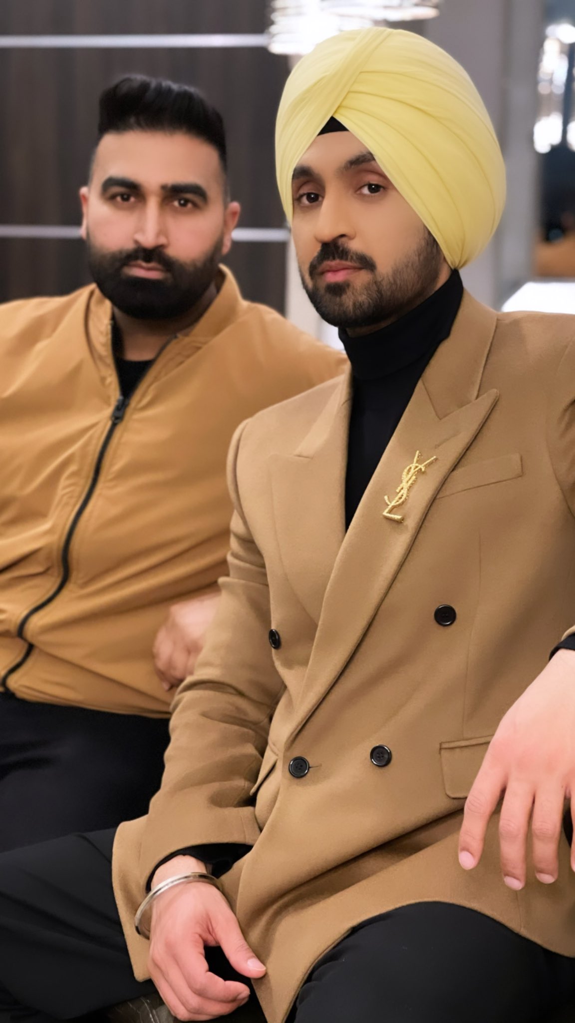 Golden coat pant with deals turban