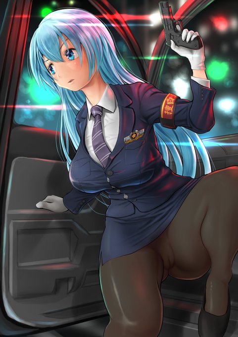 skeb納品のオリキャラ刑事ちゃん!!
構図的に警察エンブレム入れれずに申し訳です。
ご依頼大感謝!! 