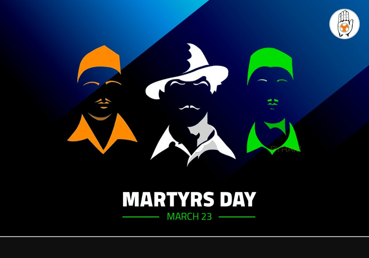 Remembering the Great revolutionaries #BhagatSingh , #ShivaramRajguru and #SukhdevThapar on their martyrdom day.

The three revolutionaries were sentenced to death in the Lahore conspiracy case and were hanged on March 23,1931.
#Martyrday #shaheeddiwas