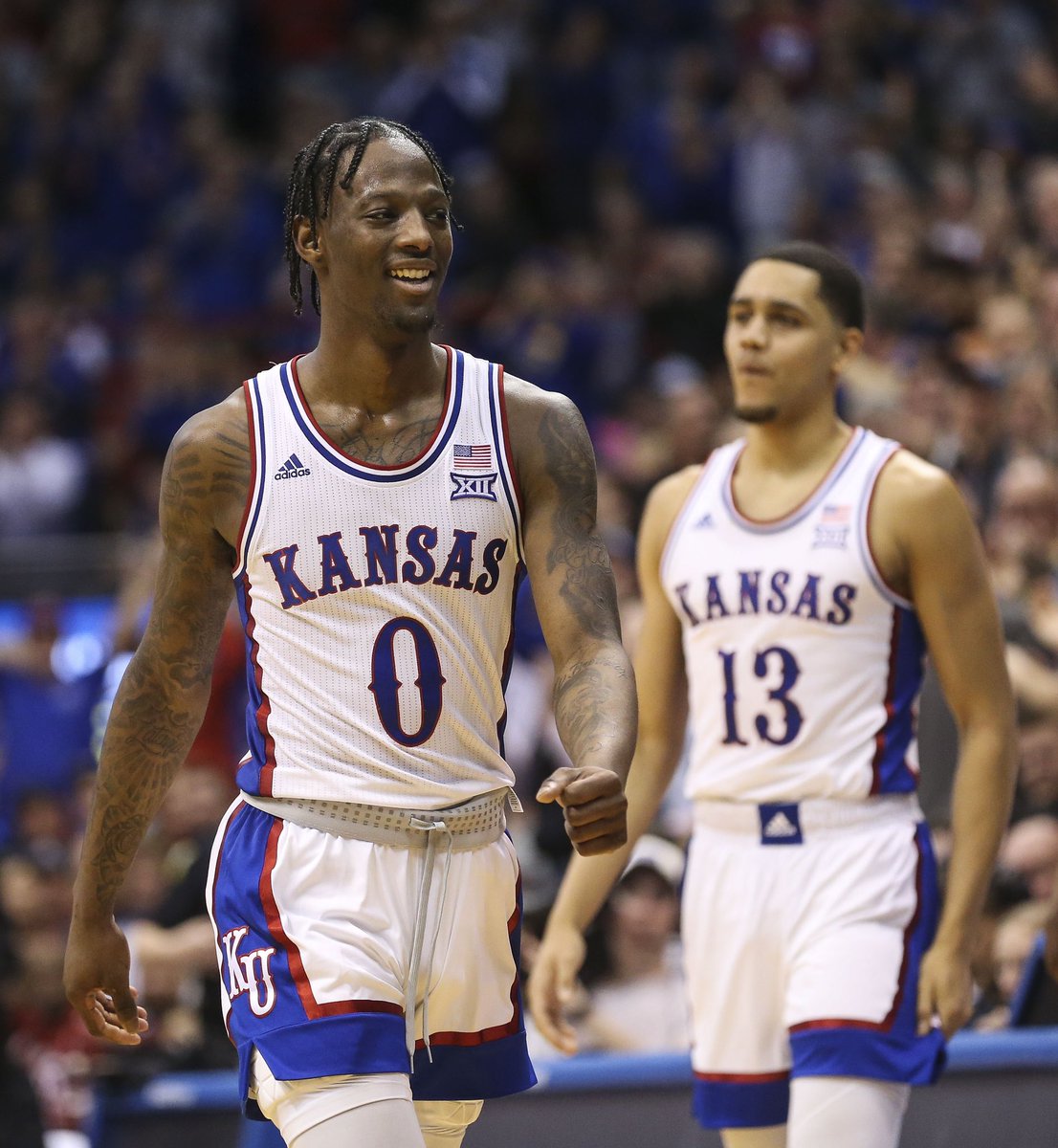 AintNoSeatsPod's tweet photo. Watched him become one of the best defenders in Kansas history. Thank you 🐐 @ImMarcusGarrett https://t.co/lYDHeD4uSx