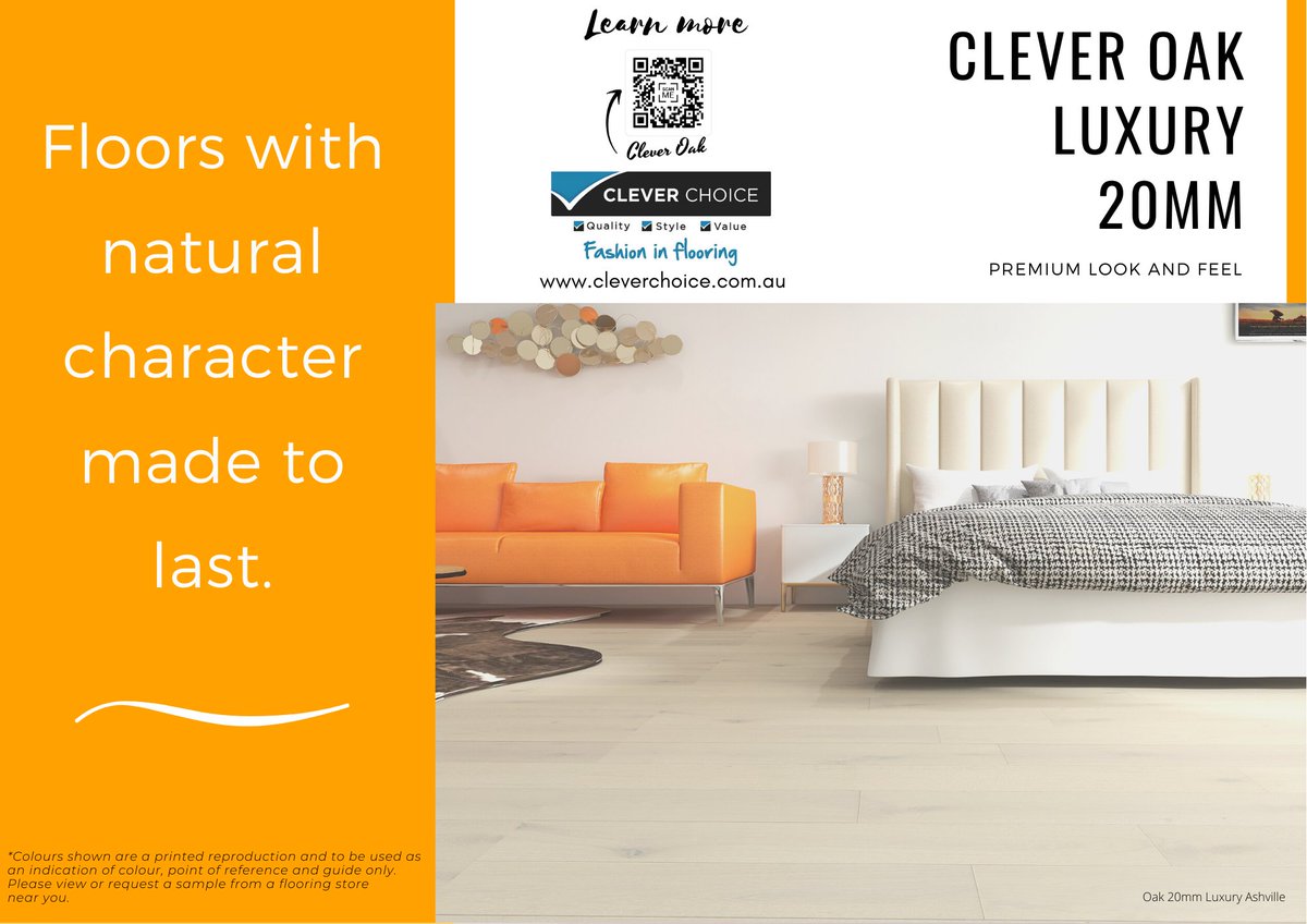 Clever Oak Luxury 20mm Range comprises six lush and contemporary colours. ⁠
.⁠

*Photos are an indication of colour only. Always view/request samples prior to making a purchasing decision. ⁠
.⁠
cleverchoice.com.au