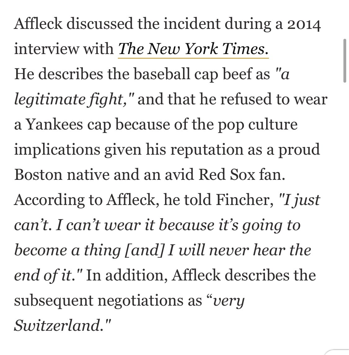 good lord Ben Affleck is my absolute favorite Boston idiot, and what’s more is I think he was completely right to do this