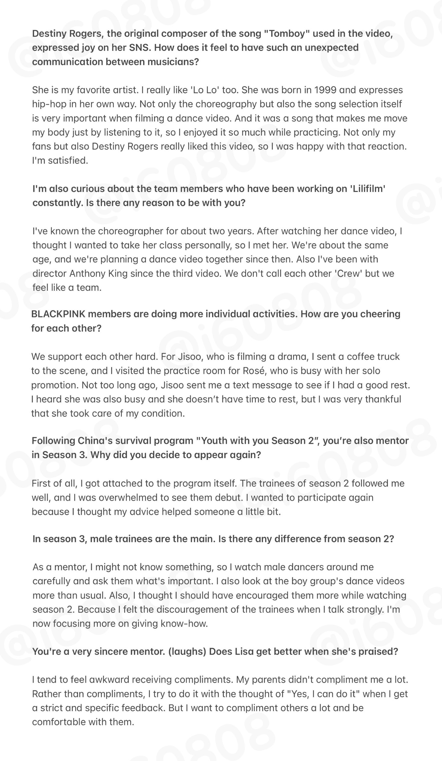 ë'ìœ  On Twitter Trans Elle Korea April 2021 Interview With Blackpink Lisa Https T Co Apt9vxyds2 Twitter