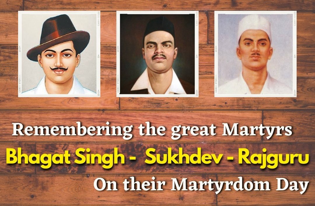 Tribute to Heroes of our nation....
#BhagatSingh #RajGuru #Sukhdev
#ShaheedDiwas2021