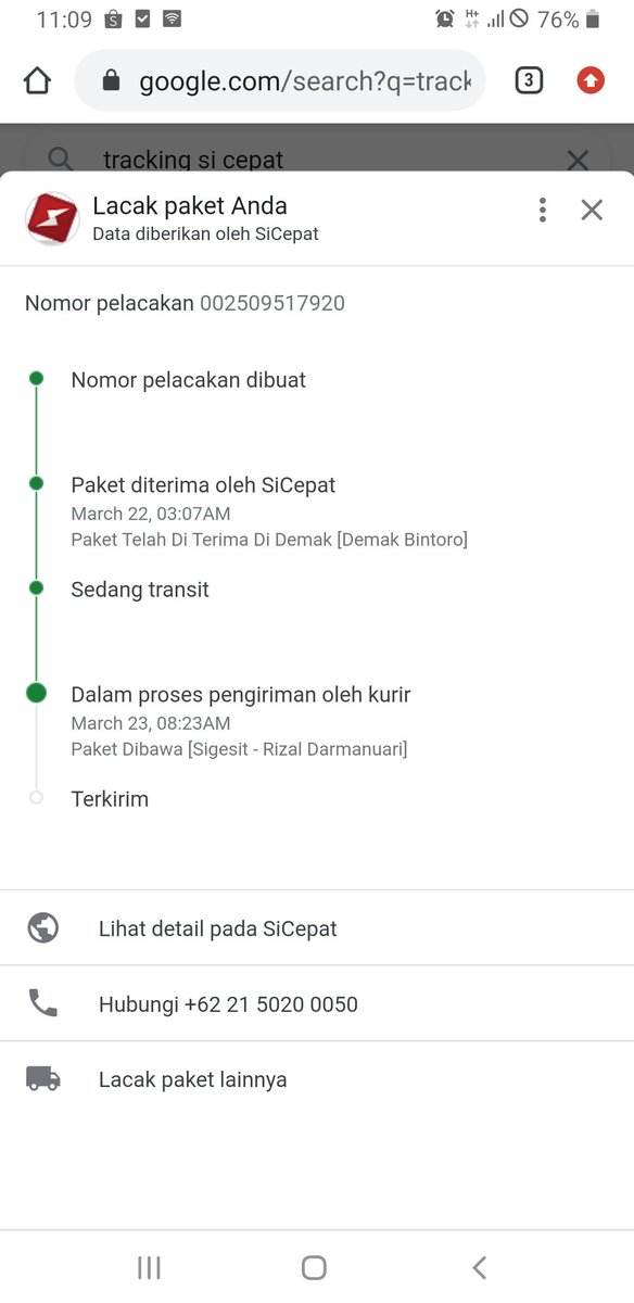 risyda_bee1D's tweet photo. @sicepat_ekspres Nggak ada nomer tlpon yang bisa dihubingin kah kak? Paketan di demak bintoro katanya, Ini paketan saya knp jdi ganti ganti kurir nggak sampe2..mana penting https://t.co/3zoQurhzwu